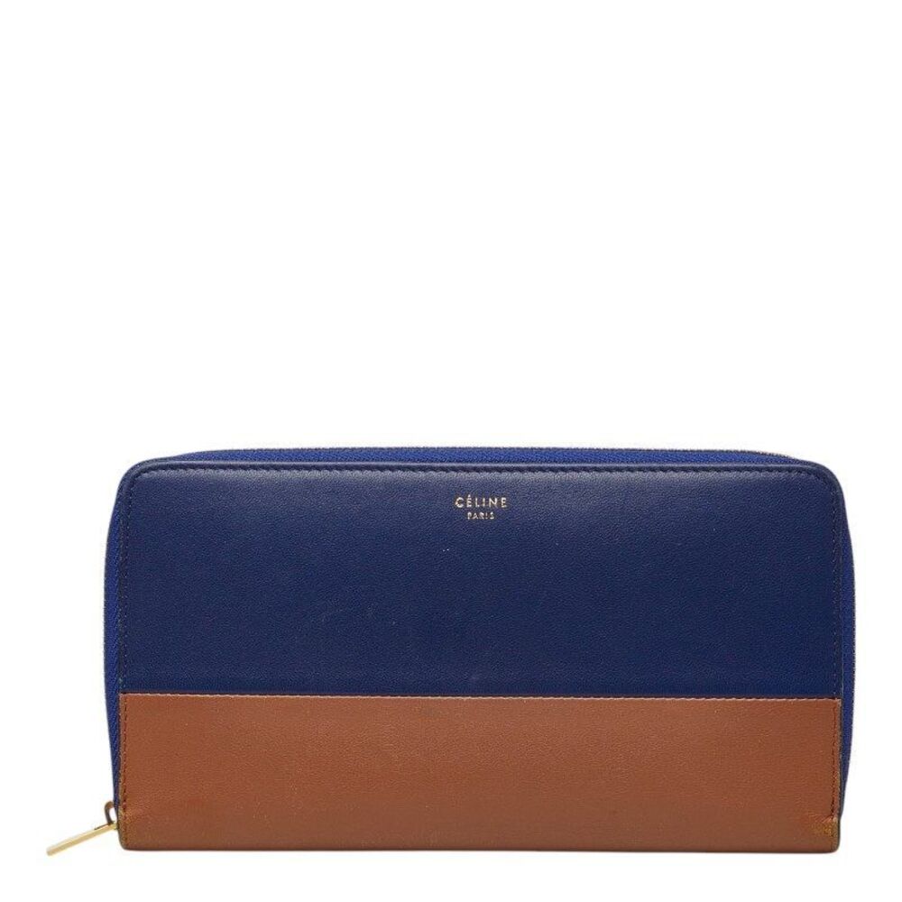 CELINE Leather Long Wallet